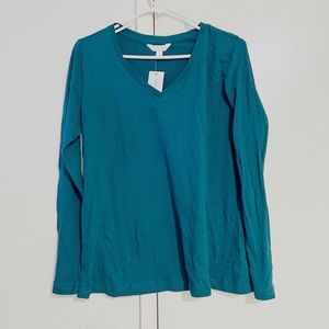 Rar Emrld Ditsy Charter Club shirt